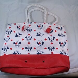 Disney Minnie Mouse Canvas Bag with Rope Handles - 13 x 11.5 x 3.5